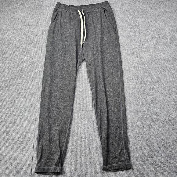 Vuori Ponto Pants Mens Medium Gray Performance Drawstring Athletic Comfort Gym - Picture 1 of 8